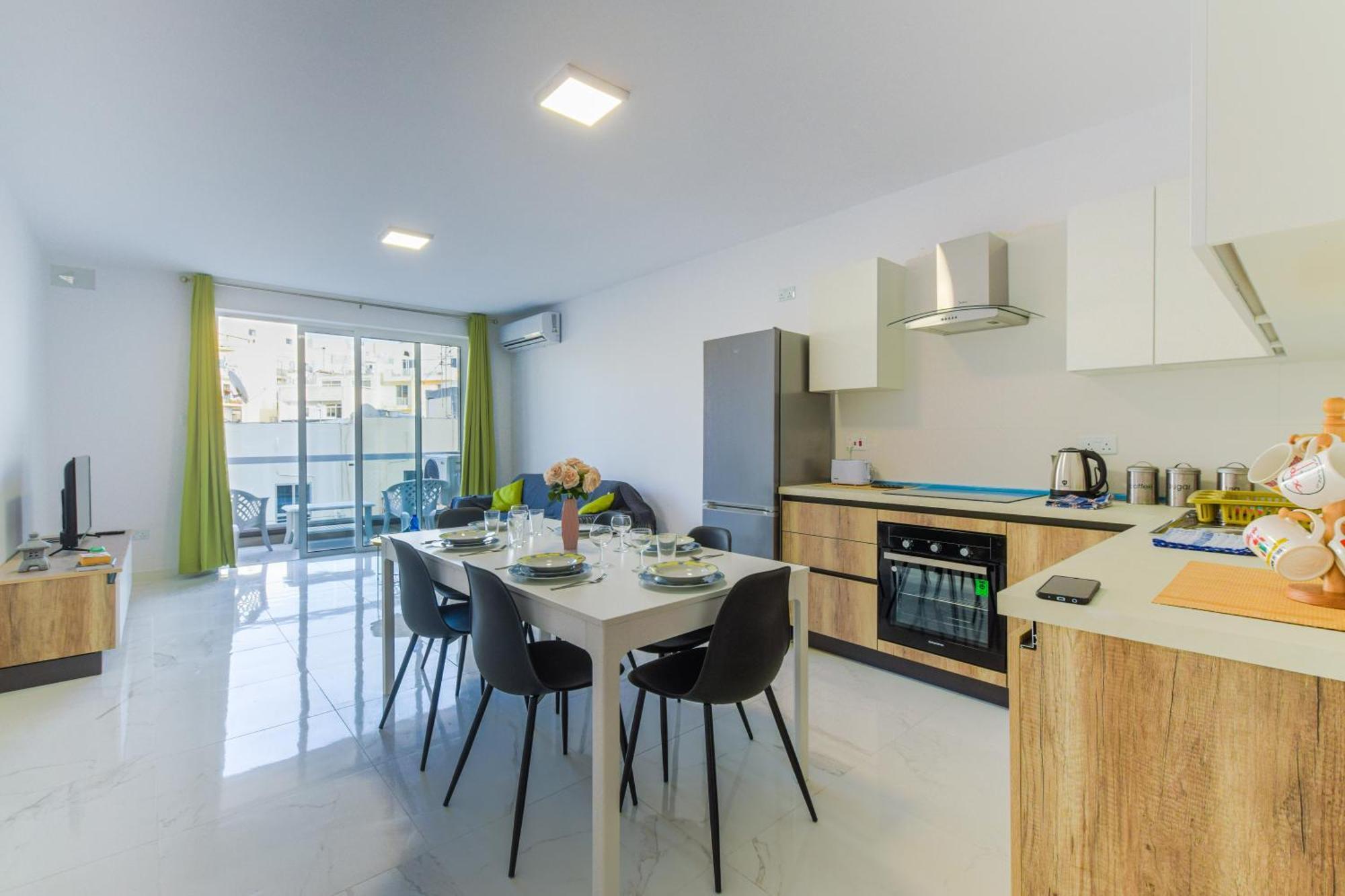 Spacious Brand New Apartment 3 Bdr 2Bth Bugibba Σεντ Πόλς Μπέι Εξωτερικό φωτογραφία